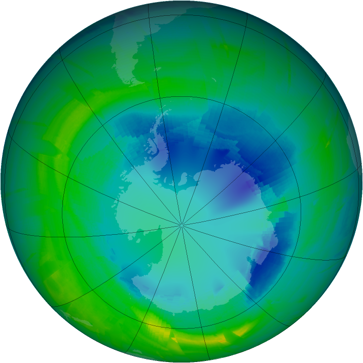 Ozone Map 2010-08-22